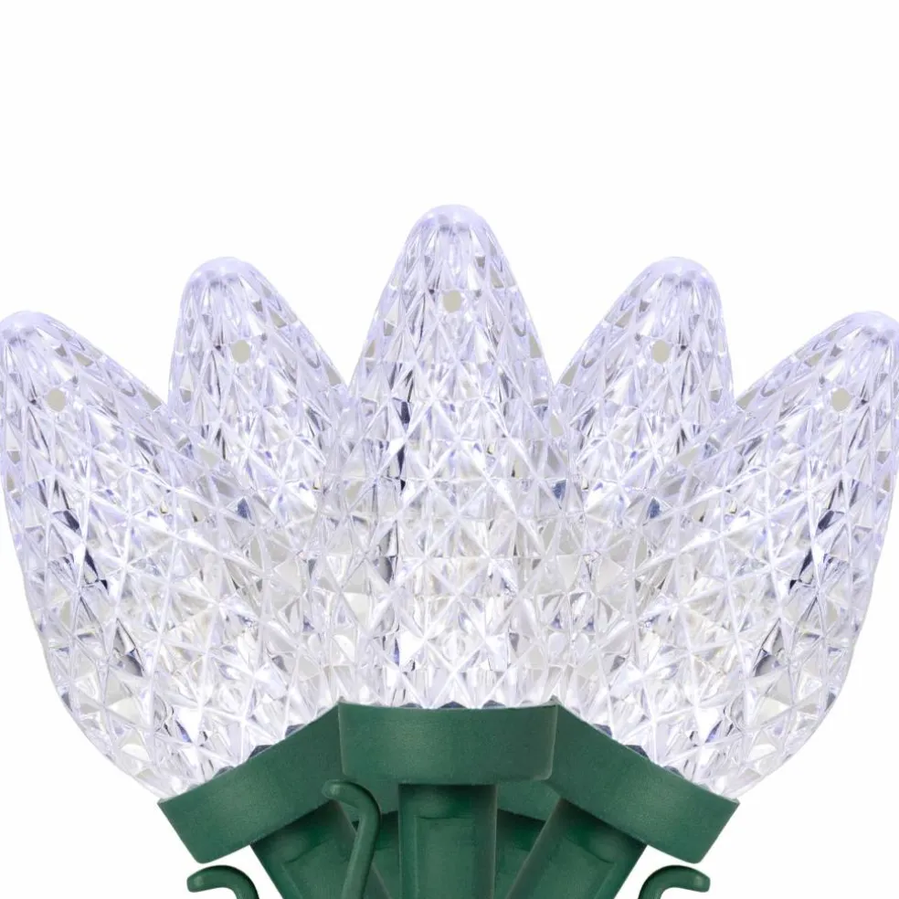 100ct. Faceted LED C9 Christmas String Lights