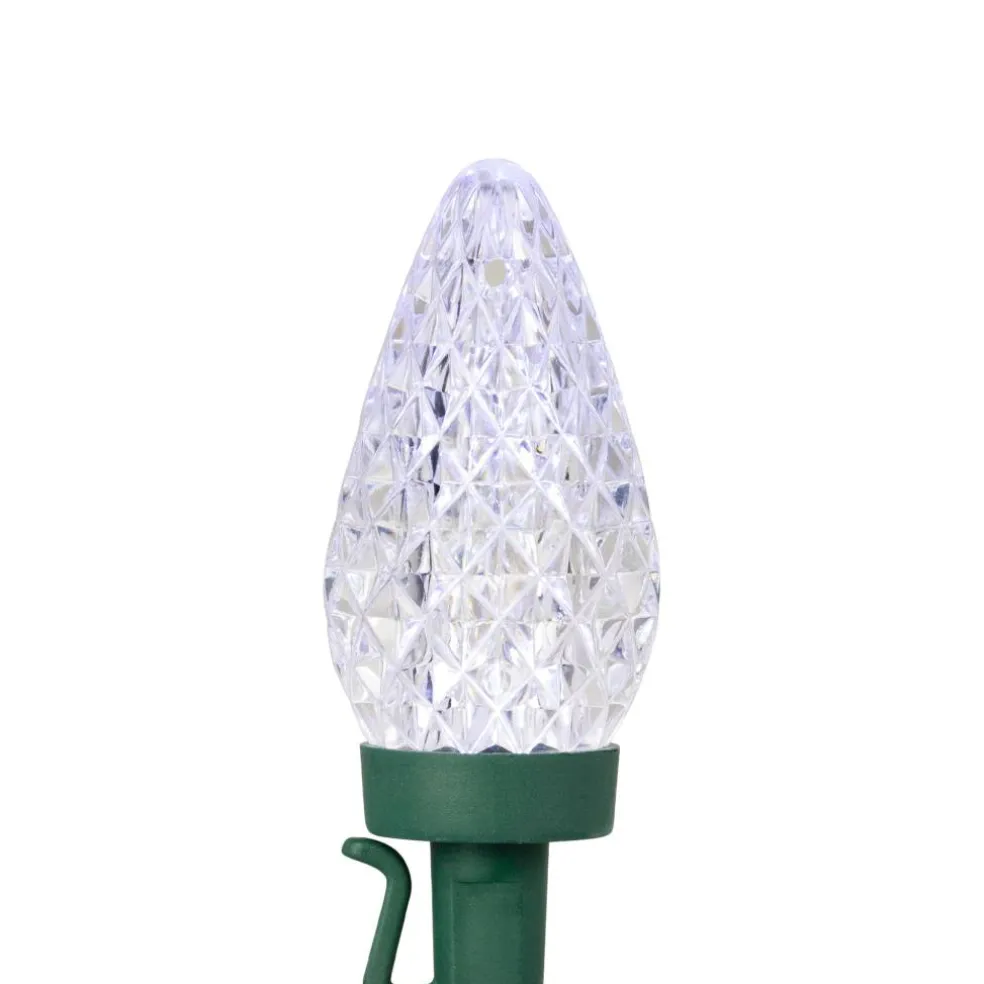 100ct. Faceted LED C9 Christmas String Lights