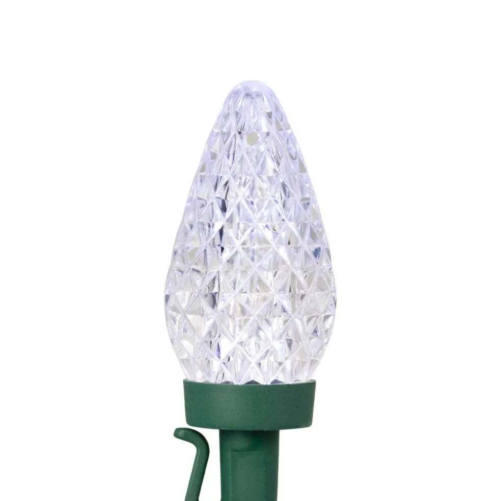 100ct. Faceted LED C9 Christmas String Lights