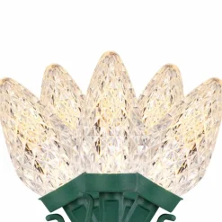 100ct. Faceted LED C9 Christmas String Lights