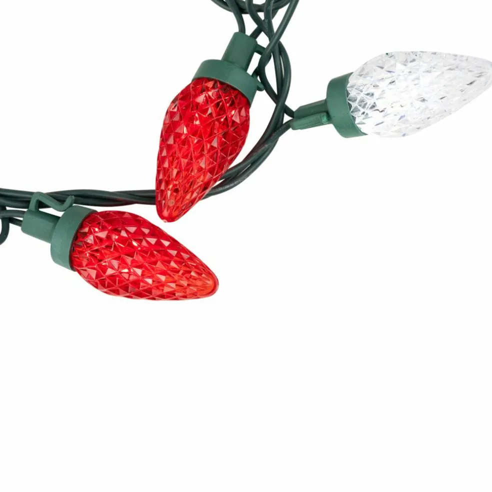 100ct. Faceted LED C9 Christmas String Lights