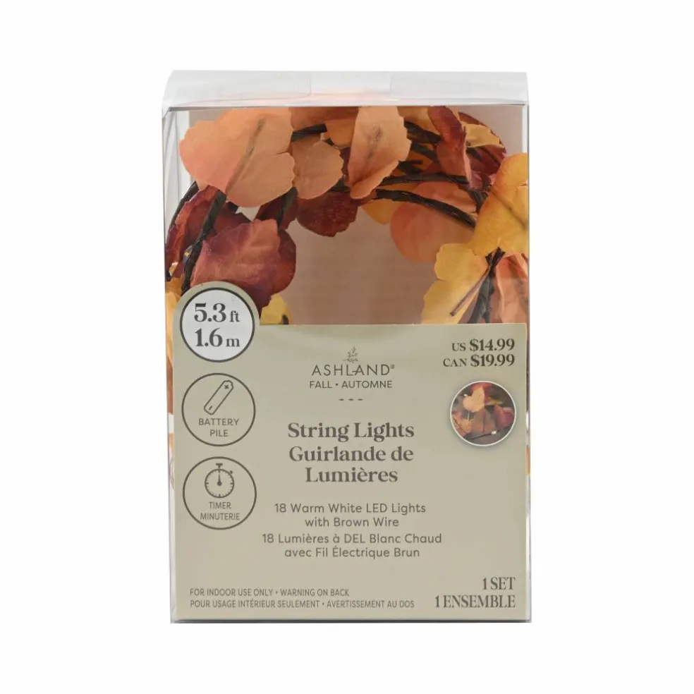 18ct. Fall Leaves LED String Lights by Ashland®