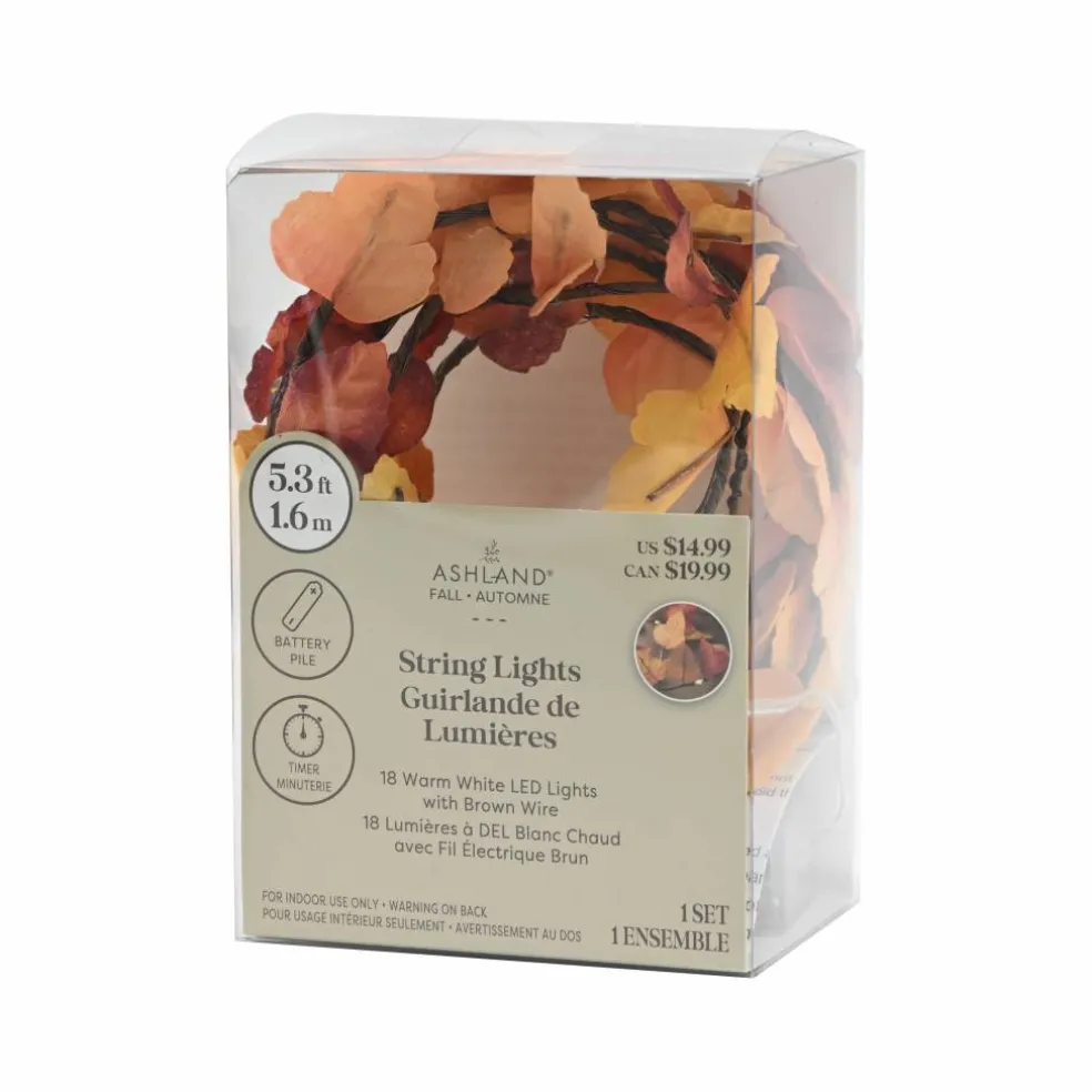 18ct. Fall Leaves LED String Lights by Ashland®