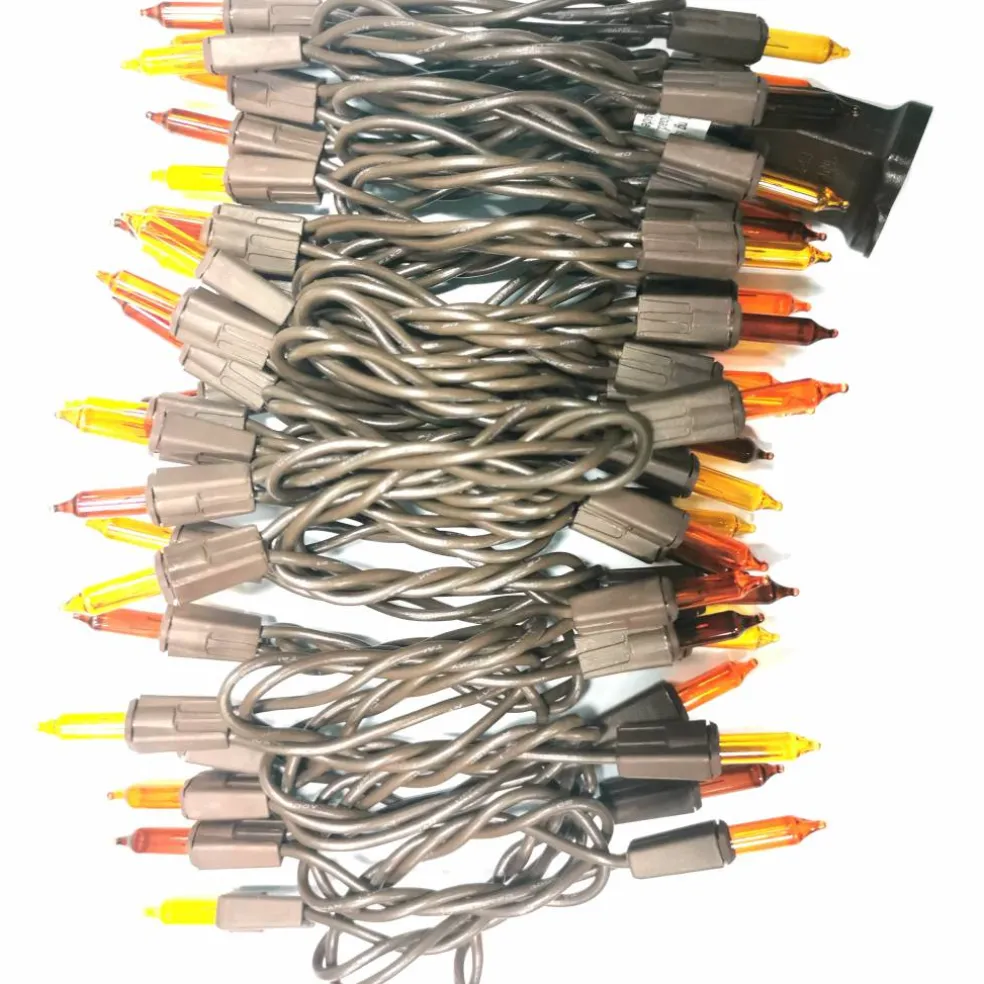 50ct. Fall Multicolor LED String Lights on Brown Wire by Ashland®
