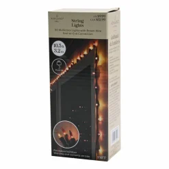 50ct. Fall Multicolor LED String Lights on Brown Wire by Ashland®