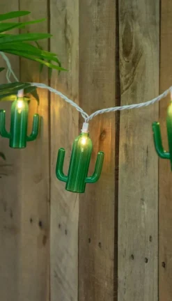 10ct. Green Cactus Patio String Light Set