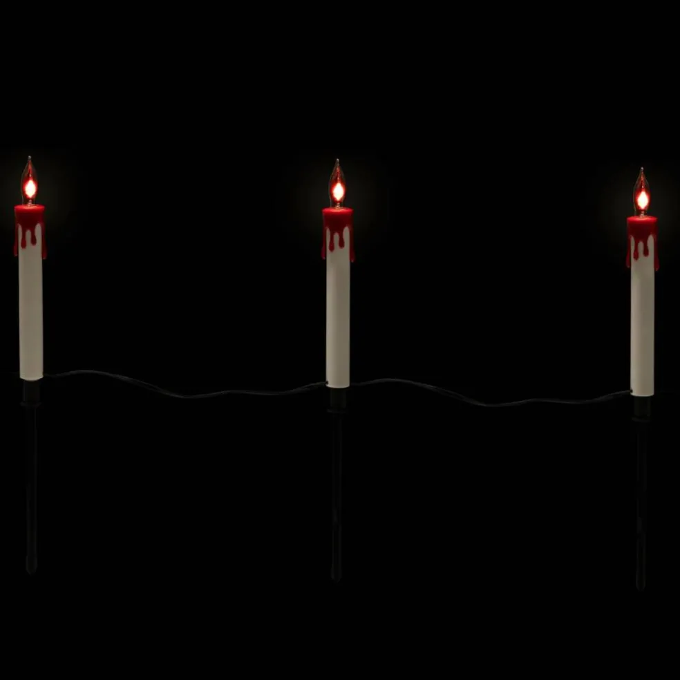 5ct. Lighted Flickering Candle Halloween Pathway Marker Lights