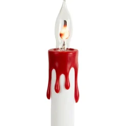 5ct. Lighted Flickering Candle Halloween Pathway Marker Lights