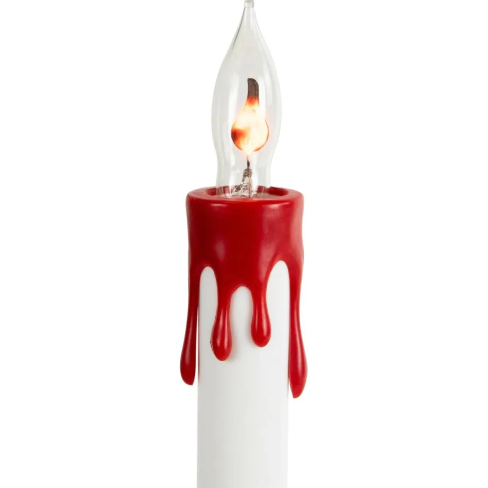 5ct. Lighted Flickering Candle Halloween Pathway Marker Lights