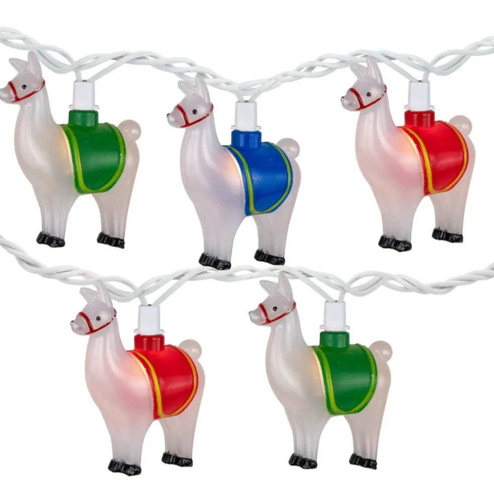 10ct. Llama Patio String Lights