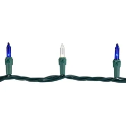 100ct. Mini Christmas String Lights with Green Wire