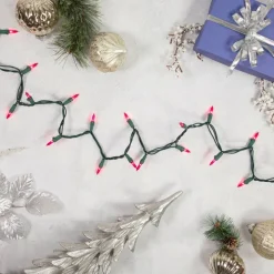 100ct. Mini Christmas String Lights with Green Wire