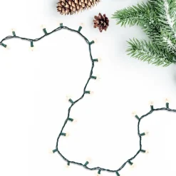 100ct. Mini Christmas String Lights with Green Wire