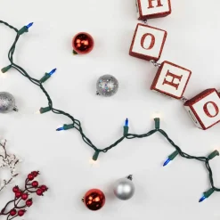 100ct. Mini Christmas String Lights with Green Wire
