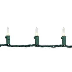 100ct. Mini Christmas String Lights with Green Wire