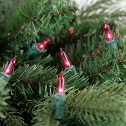 100ct. Mini Christmas String Lights with Green Wire