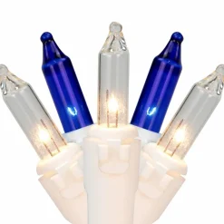 100ct. Mini Christmas String Lights with White Wire