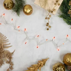 100ct. Mini Christmas String Lights with White Wire