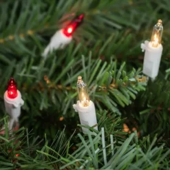 100ct. Mini Christmas String Lights with White Wire