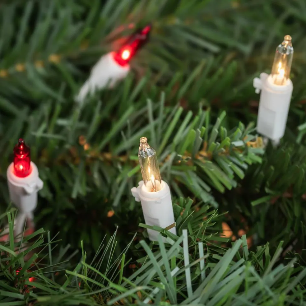 100ct. Mini Christmas String Lights with White Wire