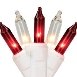 100ct. Mini Christmas String Lights with White Wire