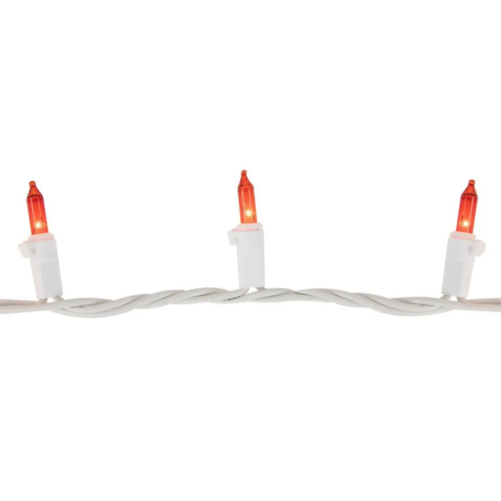 100ct. Mini Christmas String Lights with White Wire