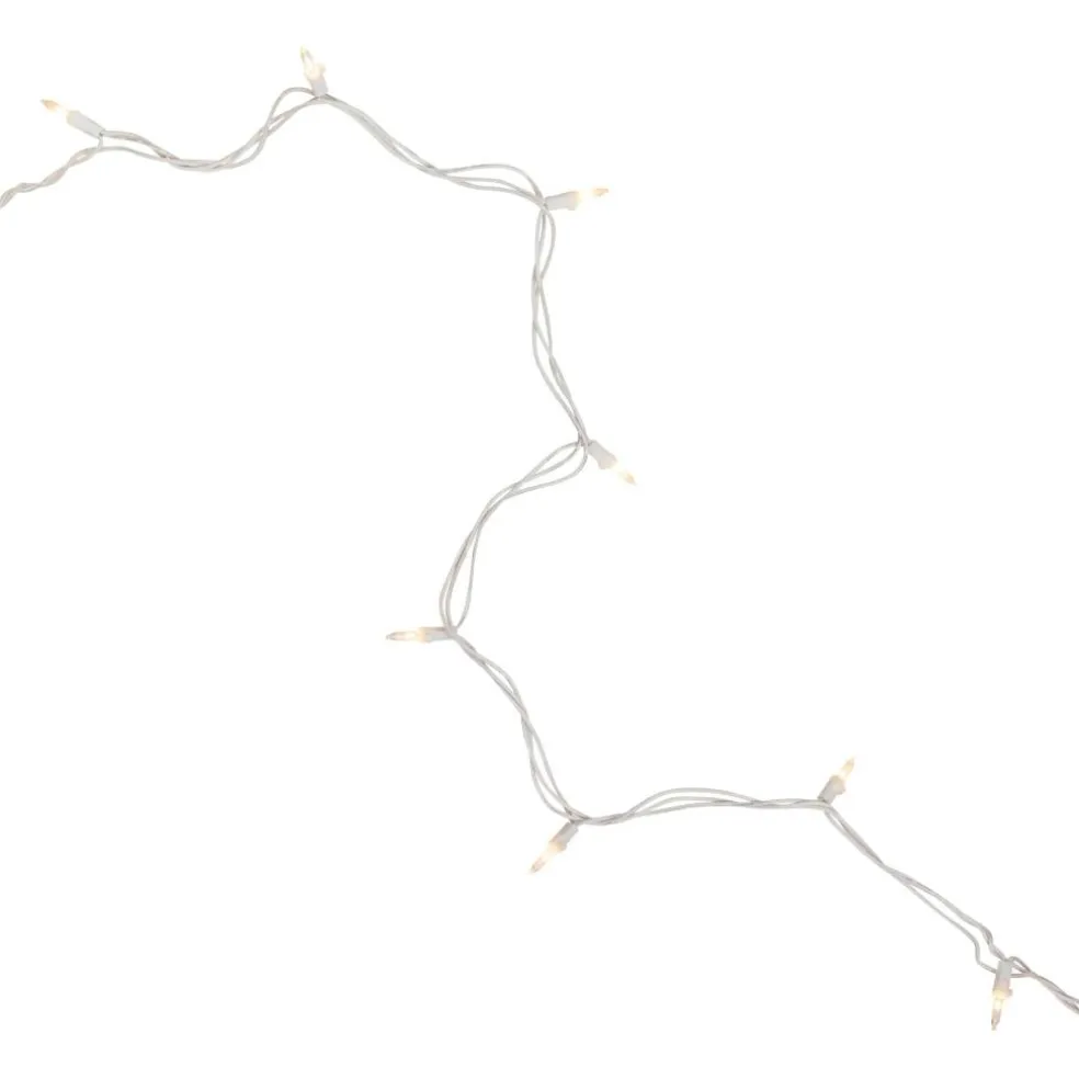 100ct. Mini Christmas String Lights with White Wire