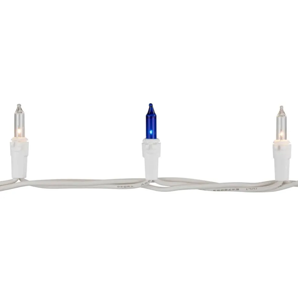 100ct. Mini Christmas String Lights with White Wire