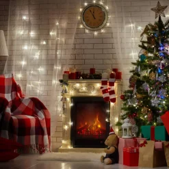 100ct. Mini Christmas String Lights with White Wire