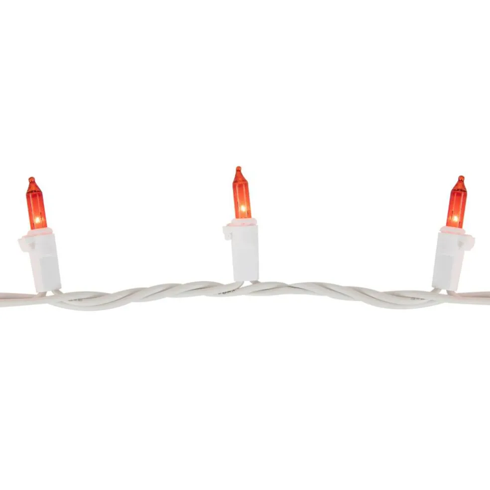 100ct. Mini Christmas String Lights with White Wire