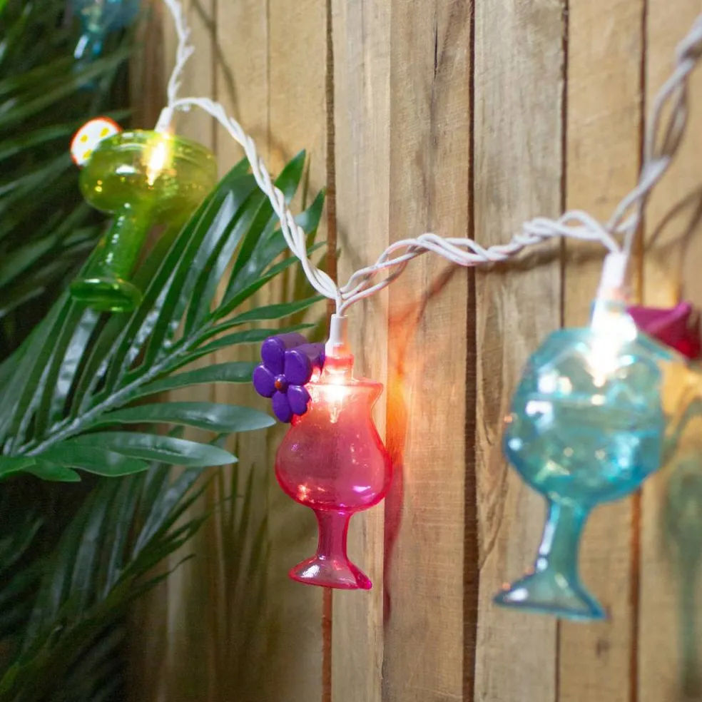 10ct. Mixed Cocktail Drink Summer Patio Light Set