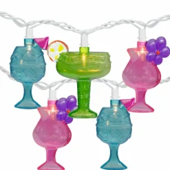 10ct. Mixed Cocktail Drink Summer Patio Light Set