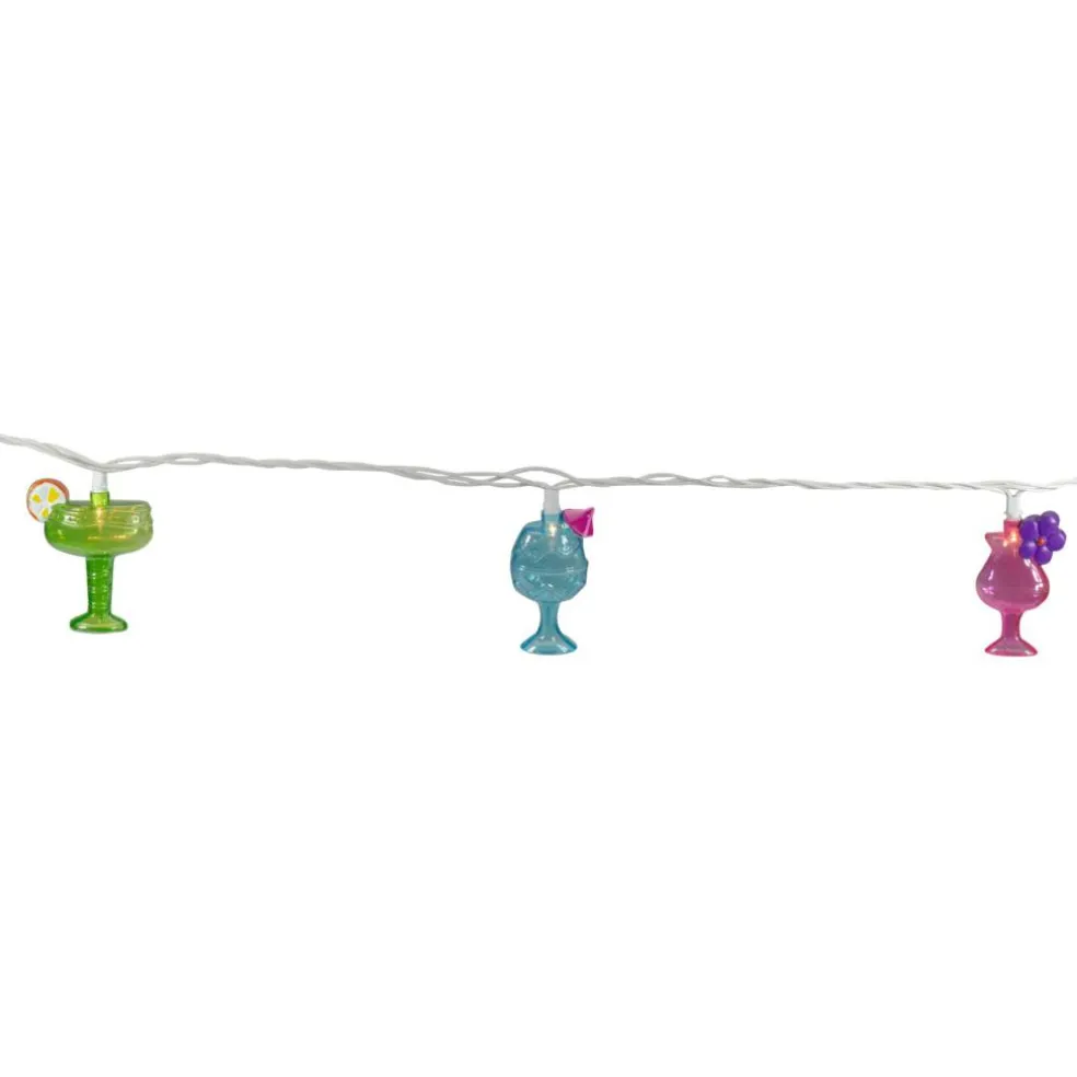 10ct. Mixed Cocktail Drink Summer Patio Light Set