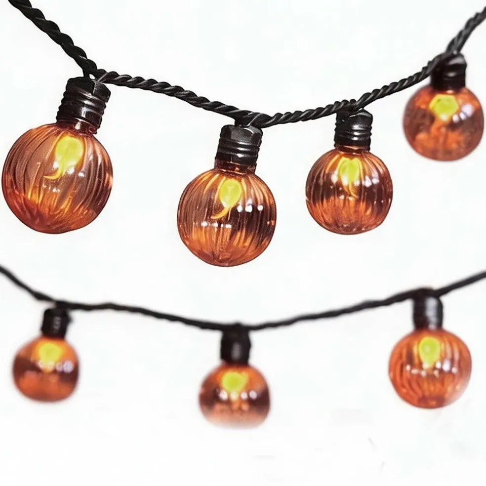 20ct. Orange Globe LED String Lights by Ashland®