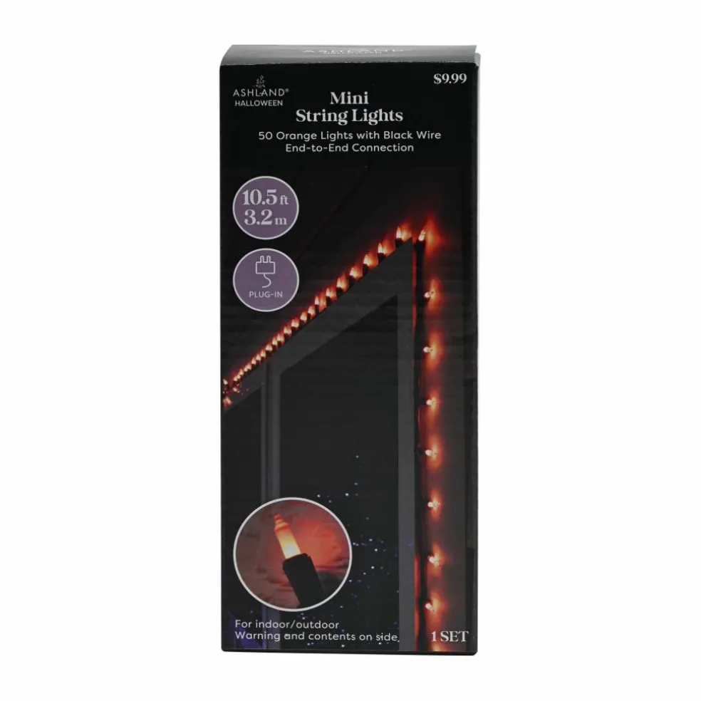 50ct. Orange Mini String Lights by Ashland®