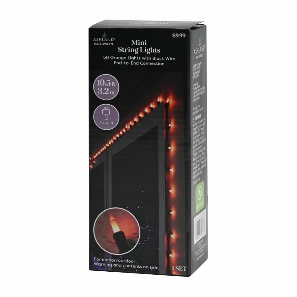 50ct. Orange Mini String Lights by Ashland®