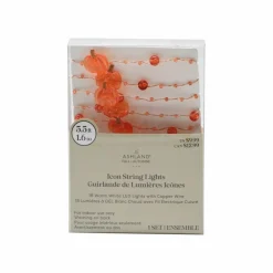 18ct. Pumpkin & Beads Icon LED String Lights by Ashland®