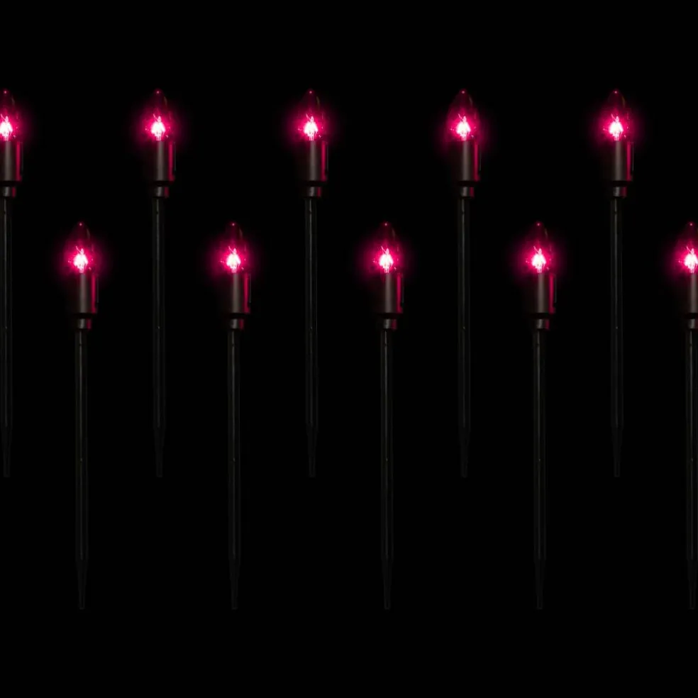 10ct. Purple C9 Bulb Halloween Pathway Markers