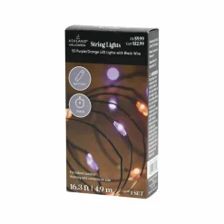 50ct. Purple & Orange Color Changing LED String Lights by Ashland®
