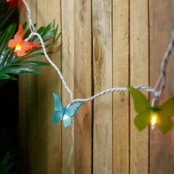 10ct. Summer Butterfly Outdoor Patio String Lights