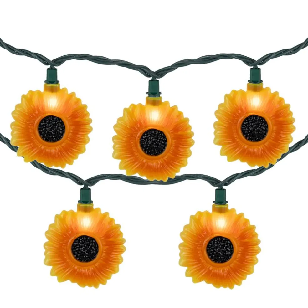 10ct. Sunflower Patio String Lights