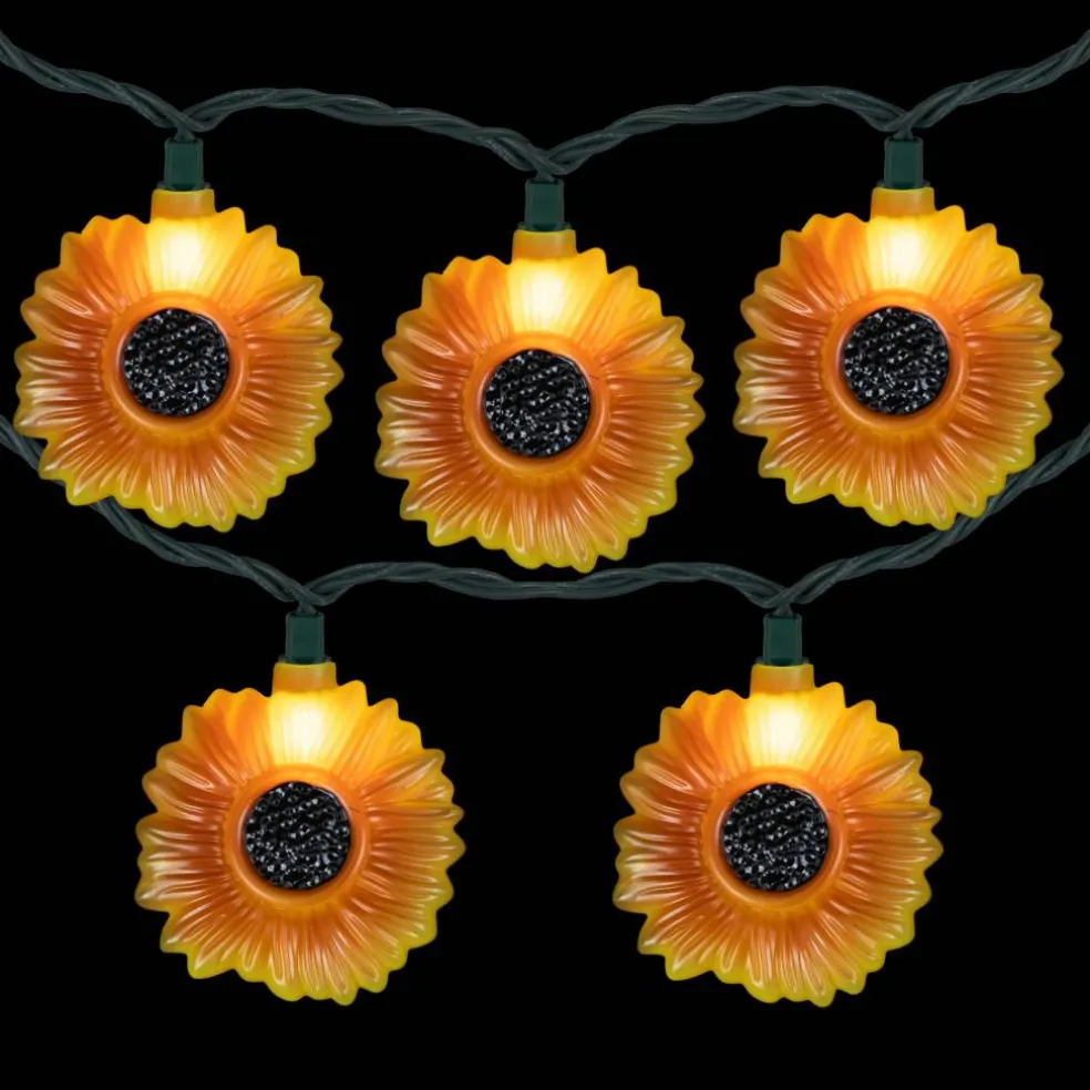 10ct. Sunflower Patio String Lights