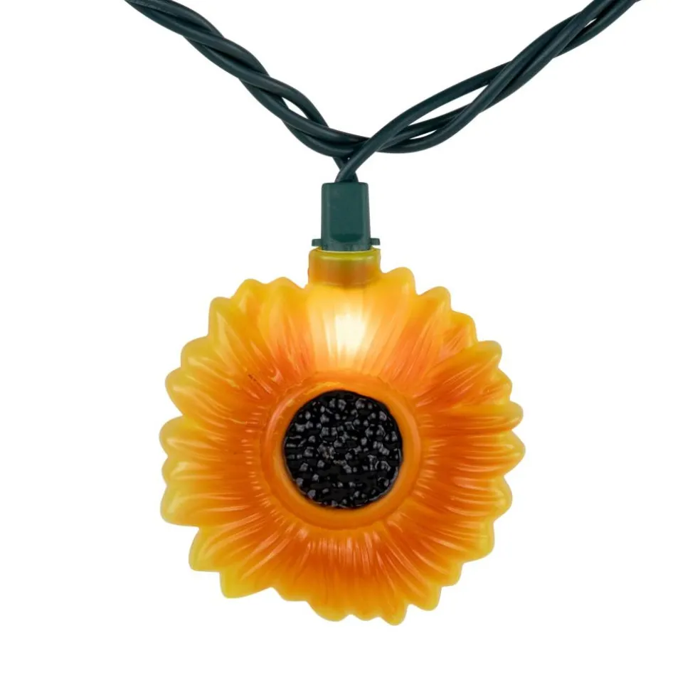 10ct. Sunflower Patio String Lights