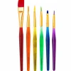 6 ct. Taklon Bristle Paintbrushes by Creatology™