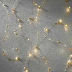 40ct. Warm White Gold Pearl LED String Lights by Ashland®