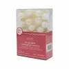 27ct. Warm White LED Clear Cracked Ball String Lights on Gold Wire by Ashland®