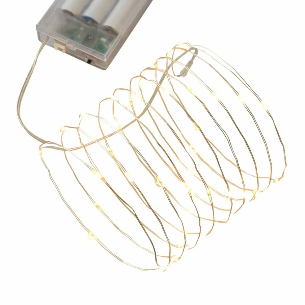 80ct. Warm White LED String Lights with Silver Wire by Ashland®