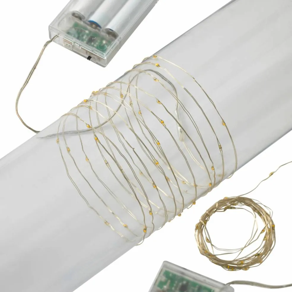 40ct. Warm White LED String Lights with Silver Wire by Ashland®, 2ct.