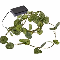 18ct. Warm White LED String Lights Eucalyptus Leaf Garland by Ashland®