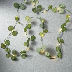 18ct. Warm White LED String Lights Eucalyptus Leaf Garland by Ashland®